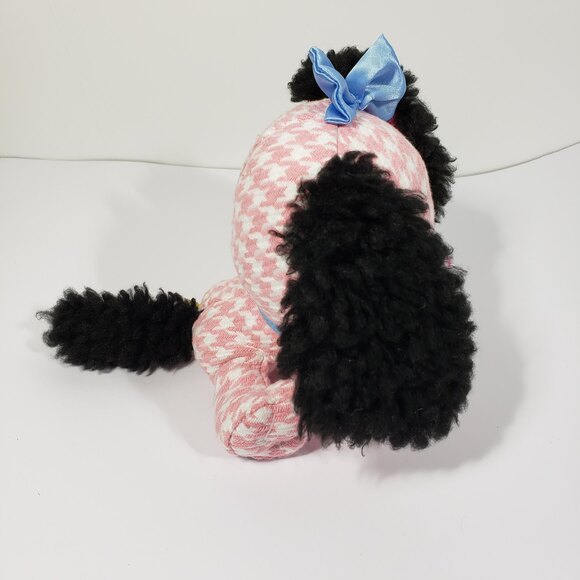 Gund Dog Cala Basset Hound Plush Toy Check Fabric stuffed Animal - Picture 4 of 9